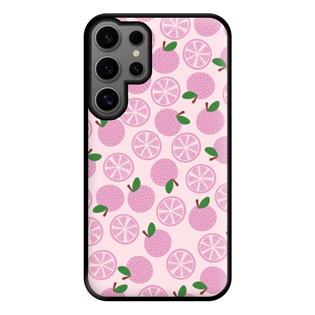 Textured Grapefruit Pattern Phone Case for Galaxy S24 Ultra