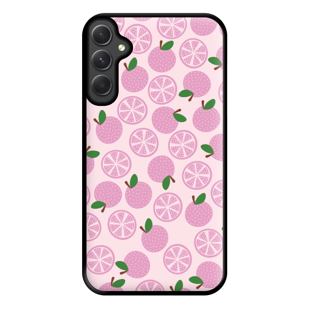 Textured Grapefruit Pattern Phone Case for Galaxy A54