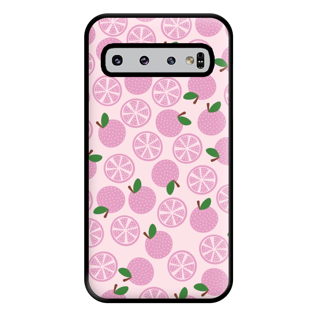 Textured Grapefruit Pattern Phone Case for Galaxy S10 Plus