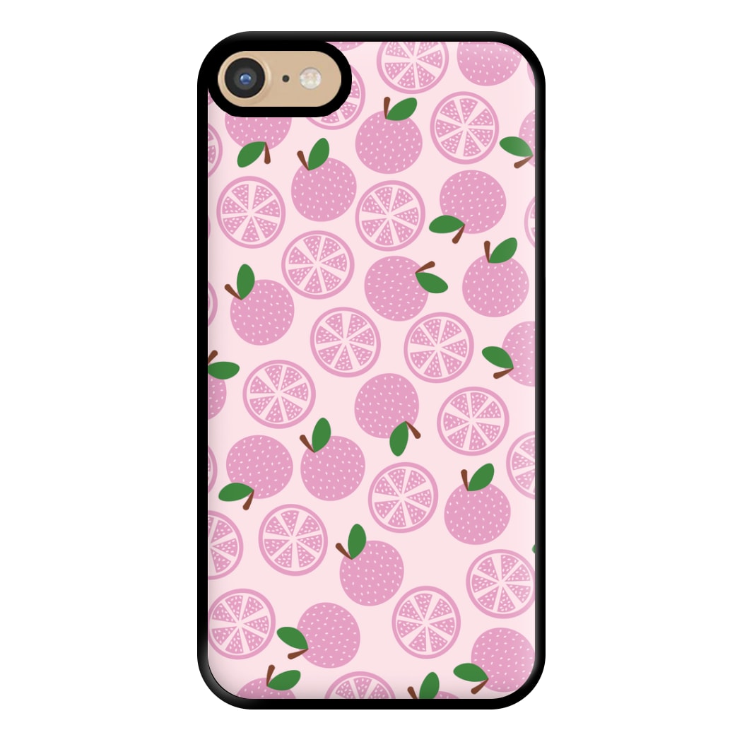 Textured Grapefruit Pattern Phone Case for iPhone 6 / 7 / 8 / SE