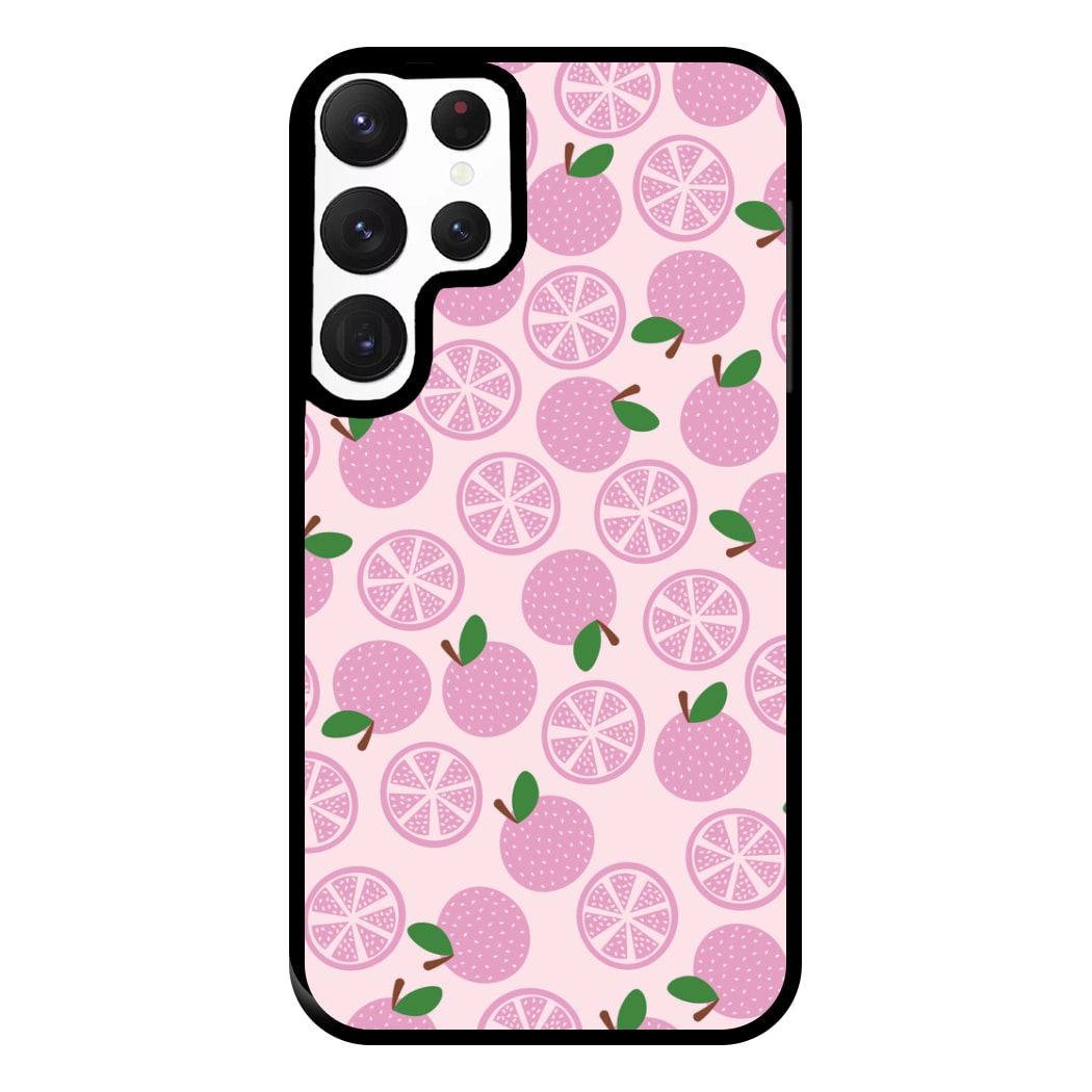 Textured Grapefruit Pattern Phone Case for Galaxy S22 Ultra