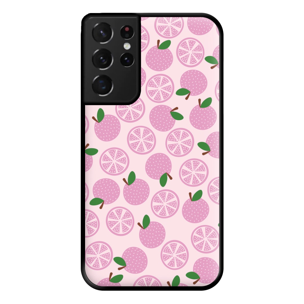 Textured Grapefruit Pattern Phone Case for Galaxy S21 Ultra