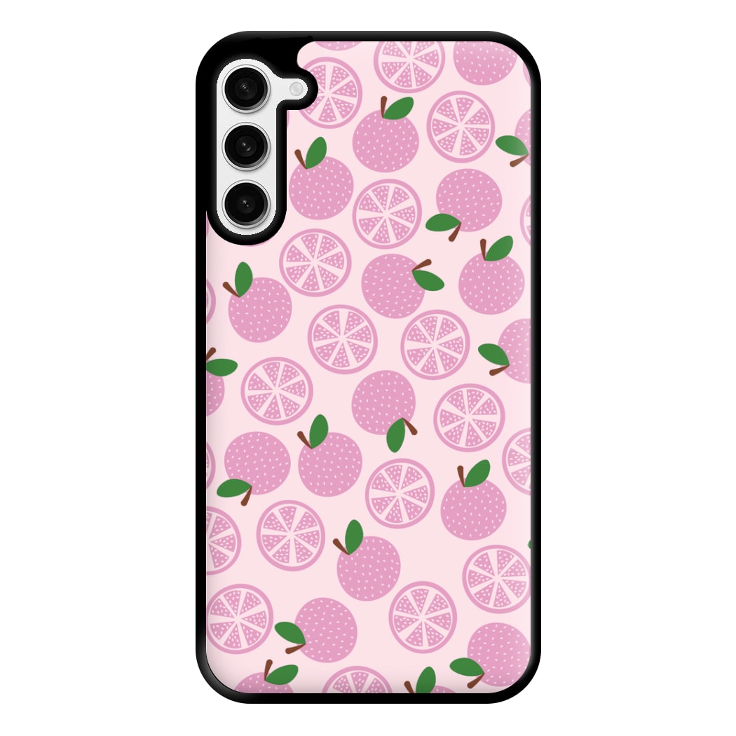 Textured Grapefruit Pattern Phone Case for Galaxy S23 Plus