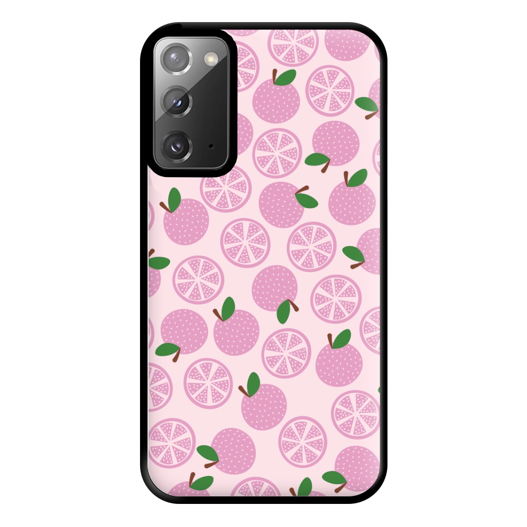 Textured Grapefruit Pattern Phone Case for Galaxy Note 20 Ultra