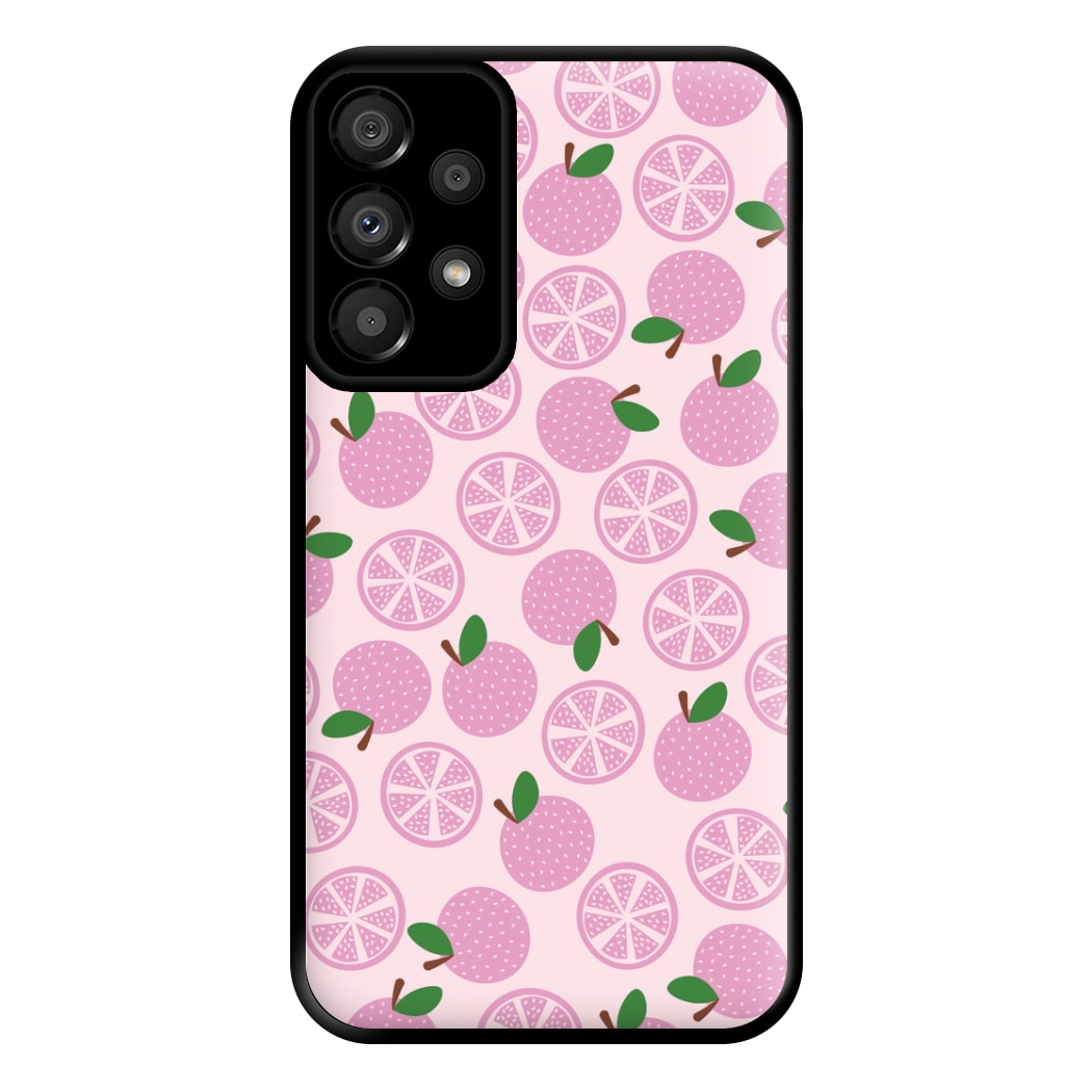 Textured Grapefruit Pattern Phone Case for Galaxy A33