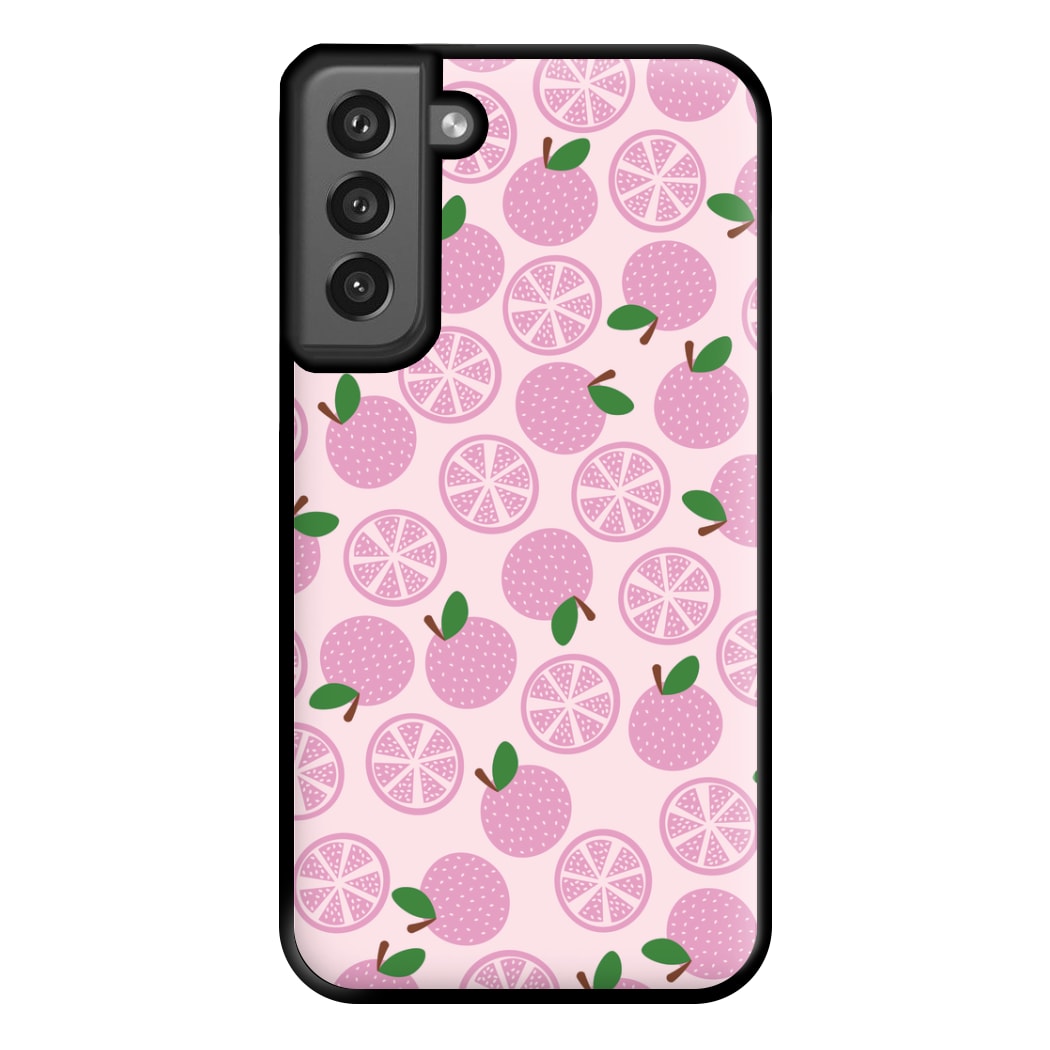 Textured Grapefruit Pattern Phone Case for Galaxy S21FE