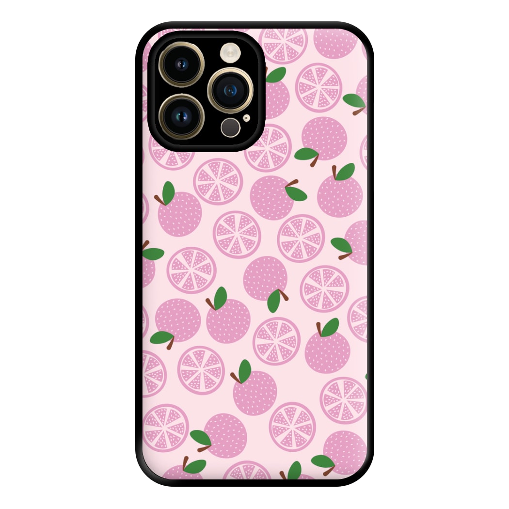 Textured Grapefruit Pattern Phone Case for iPhone 14 Pro Max