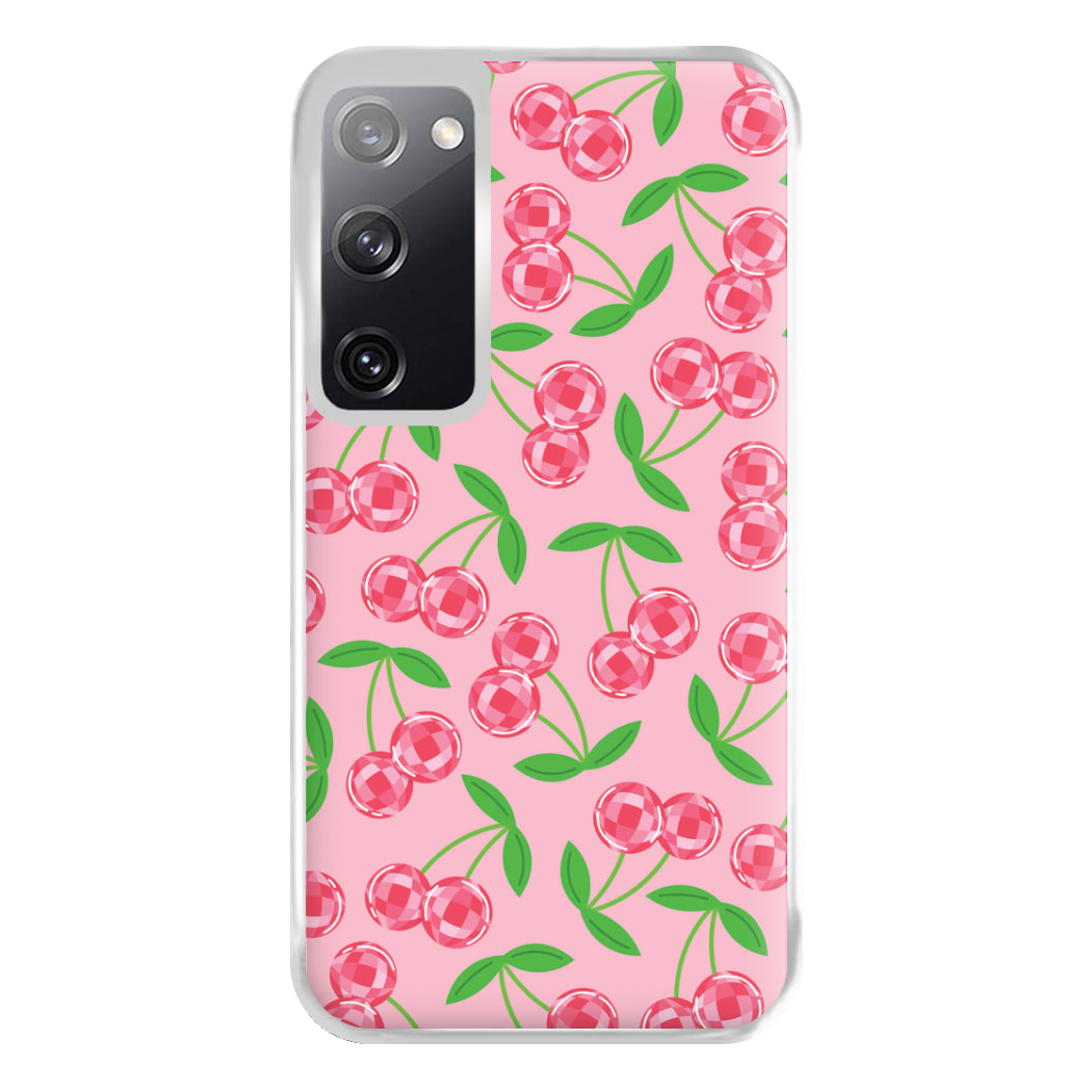 Disco Cherries Pattern Phone Case for Galaxy S20