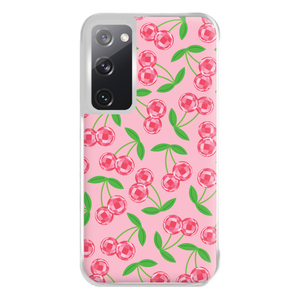 Disco Cherries Pattern Phone Case for Galaxy S20FE