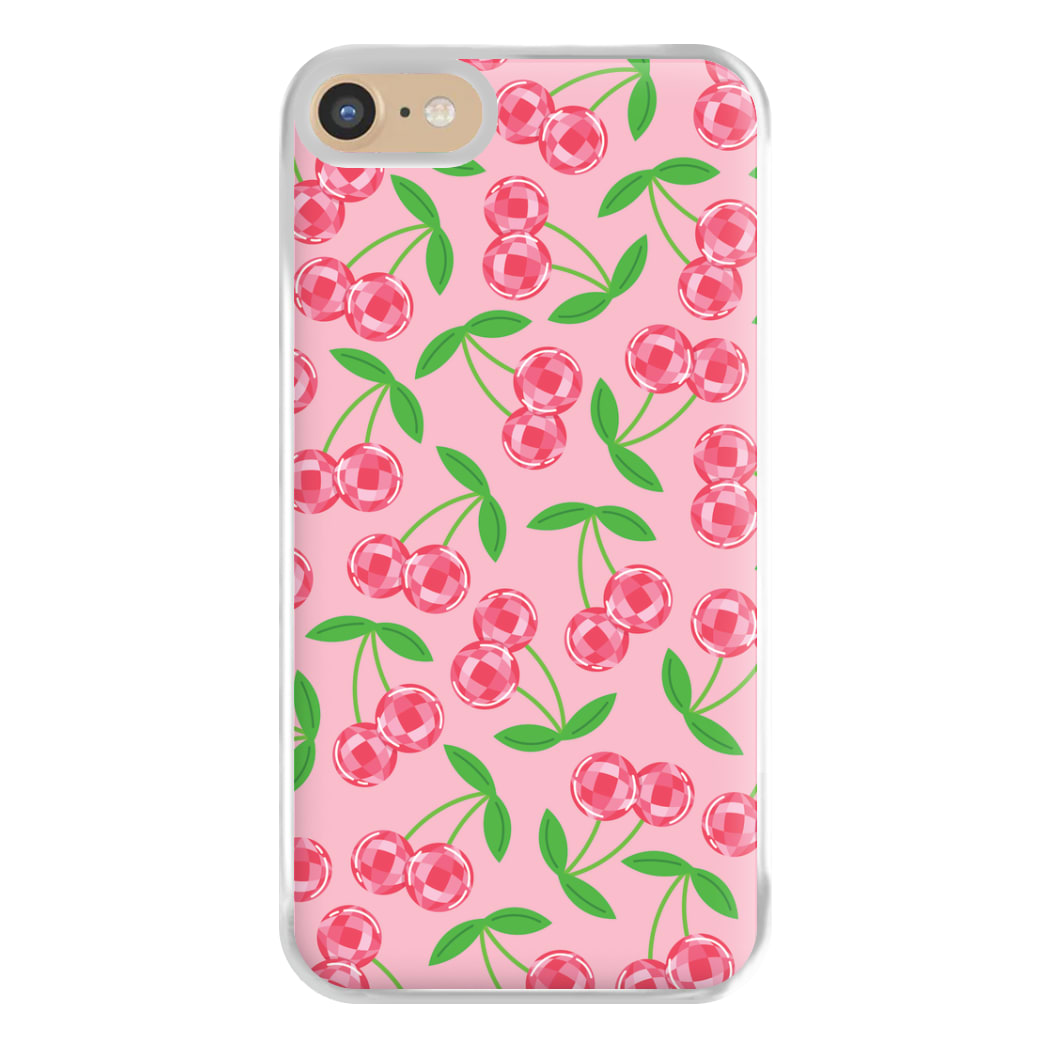 Disco Cherries Pattern Phone Case for iPhone 6 / 7 / 8 / SE