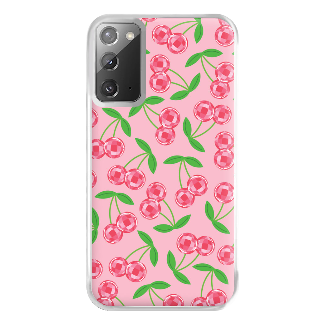 Disco Cherries Pattern Phone Case for Galaxy Note 20 Ultra