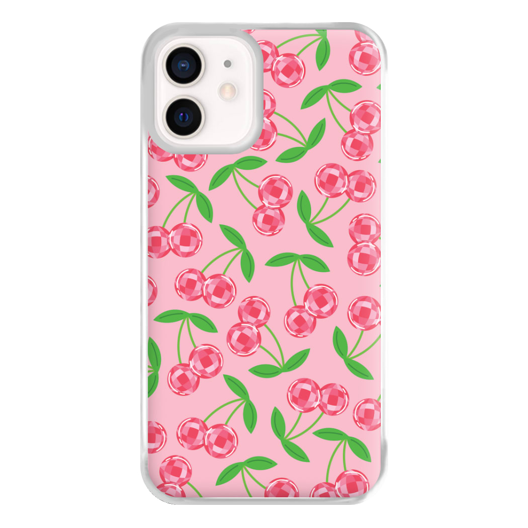 Disco Cherries Pattern Phone Case for iPhone 12 Mini