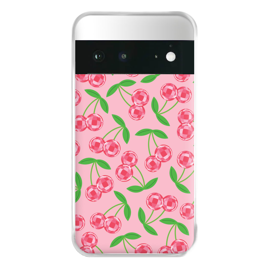 Disco Cherries Pattern Phone Case for Google Pixel 6a