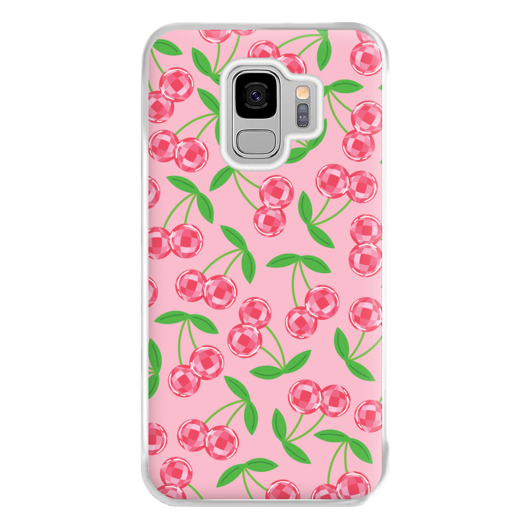 Disco Cherries Pattern Phone Case for Galaxy S9 Plus