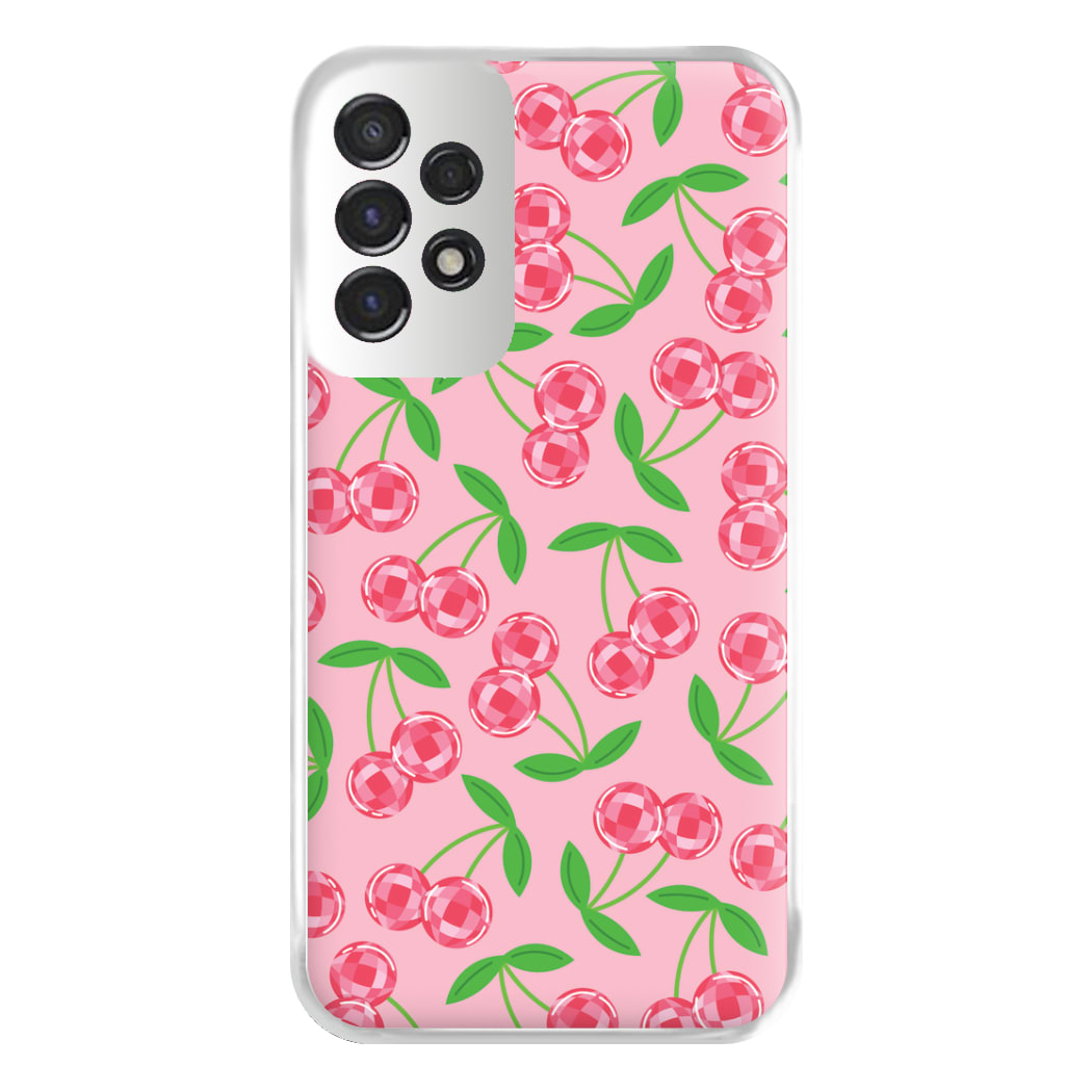 Disco Cherries Pattern Phone Case for Galaxy A53
