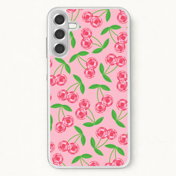 Disco Cherries Pattern Phone Case for Galaxy A57