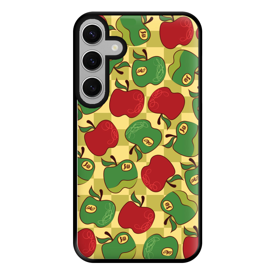 Artsy Apples Pattern Phone Case for Galaxy S24FE