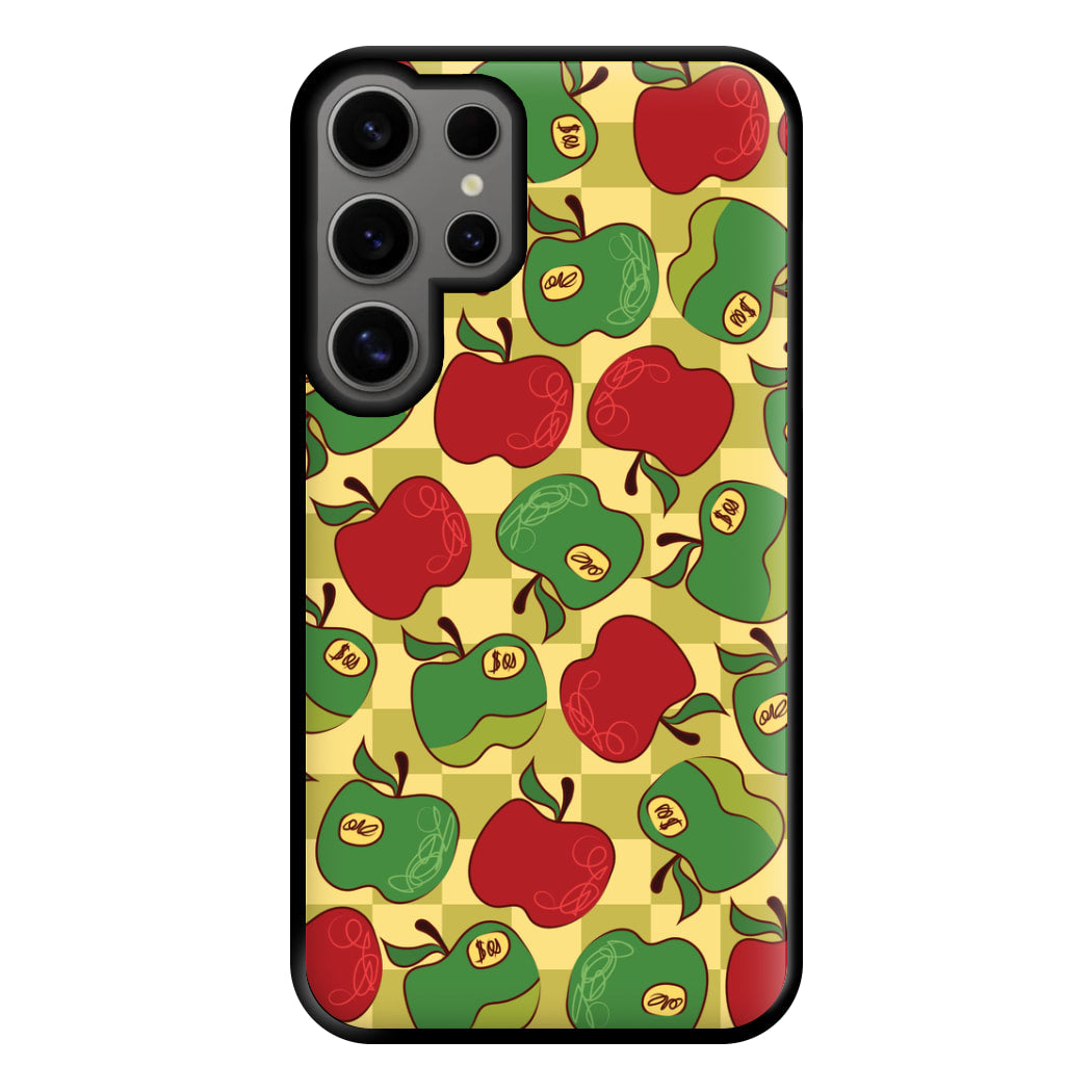 Artsy Apples Pattern Phone Case for Galaxy S24 Ultra