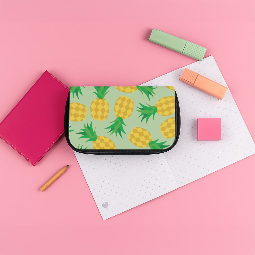 Pineapples Pattern Pencil Case