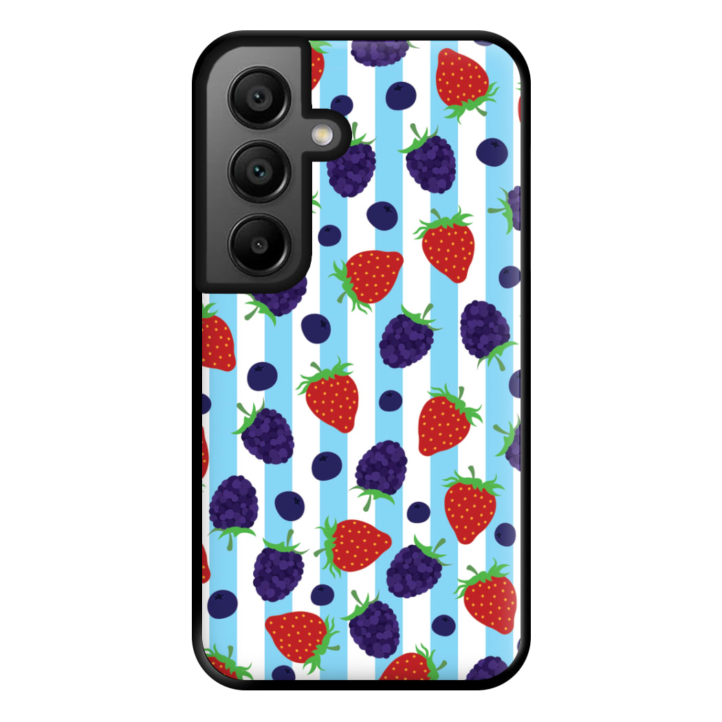 Stripes And Berries Phone Case for Galaxy A56