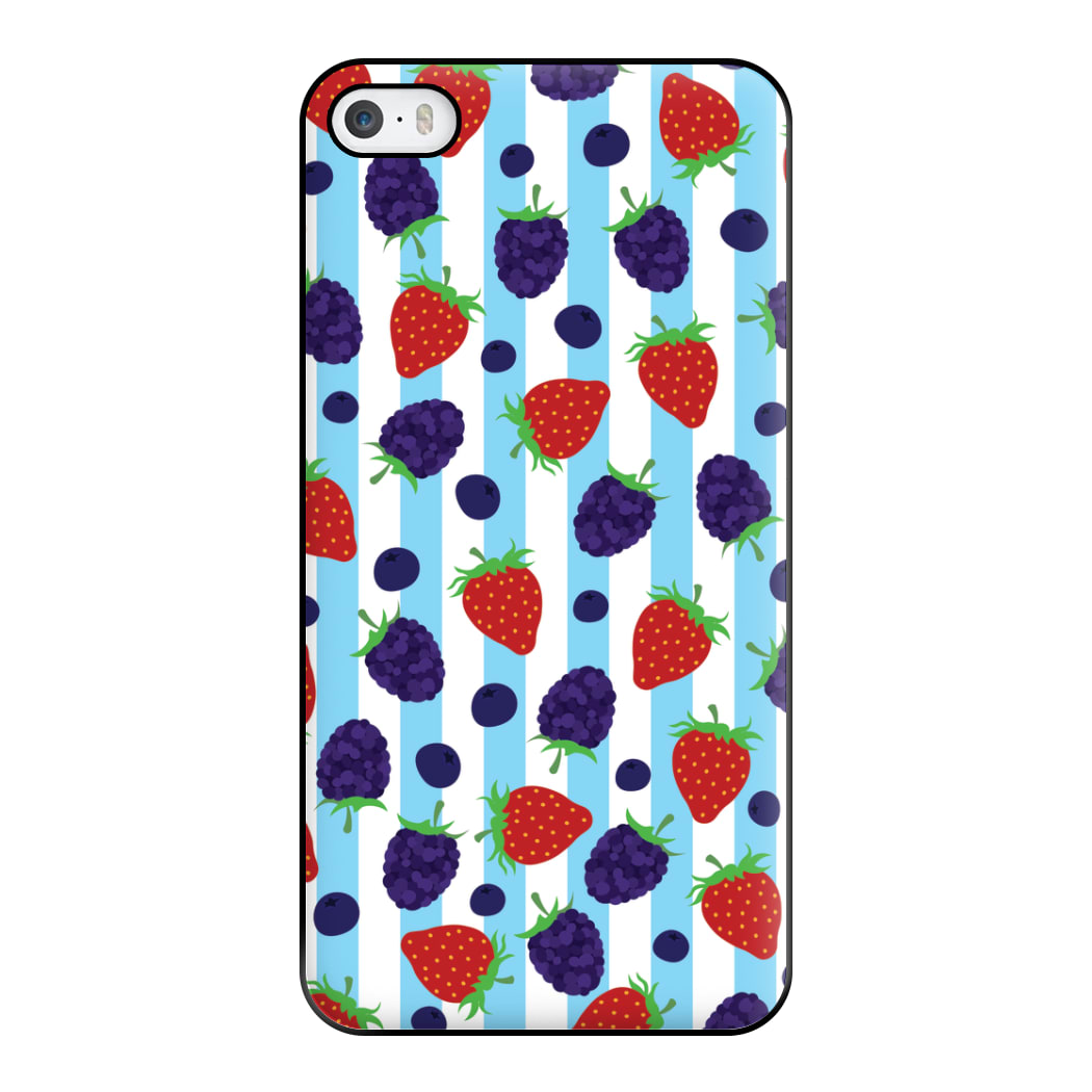 Stripes And Berries Phone Case for iPhone 5 / 5s / SE 2016