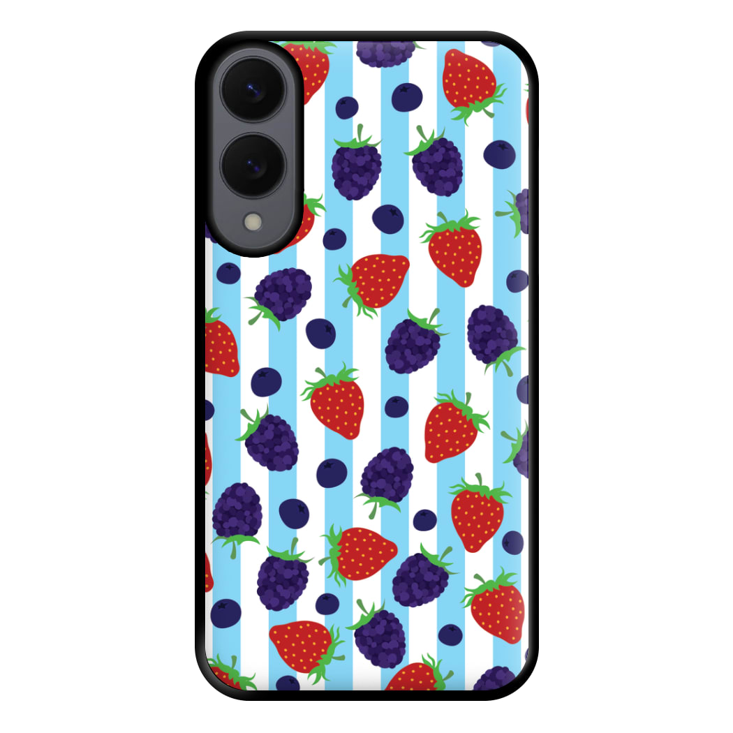 Stripes And Berries Phone Case for Galaxy S25 Edge