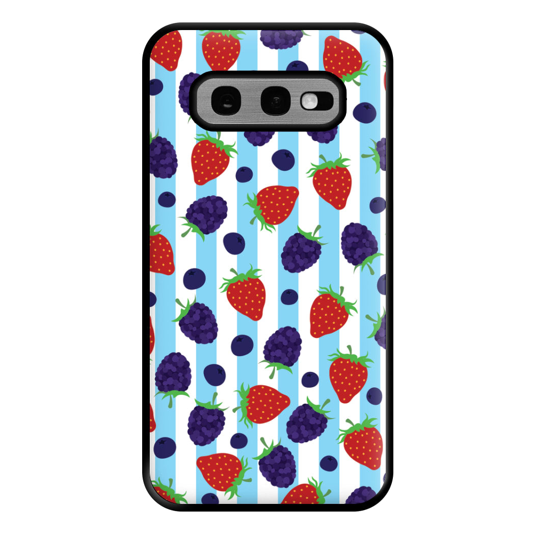Stripes And Berries Phone Case for Galaxy S10e