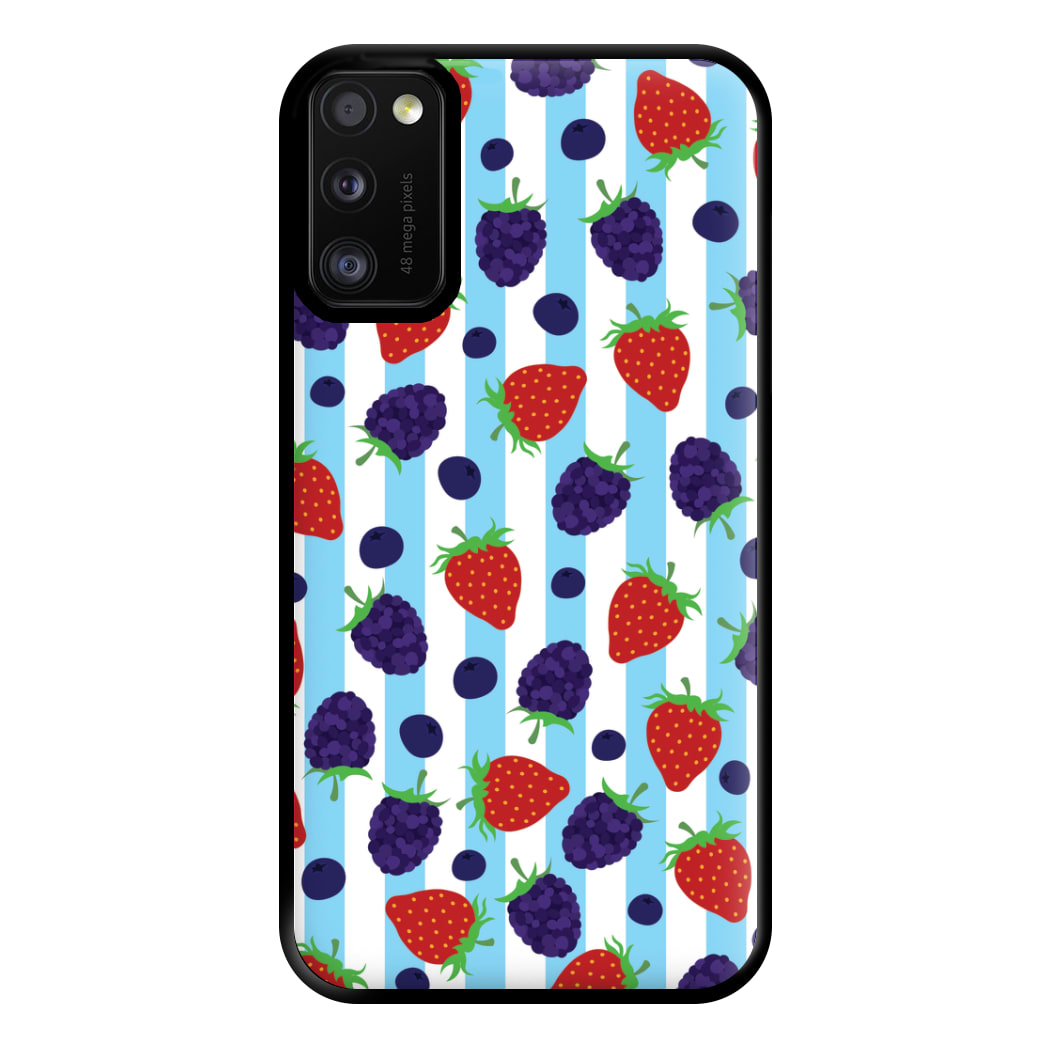 Stripes And Berries Phone Case for Galaxy A41
