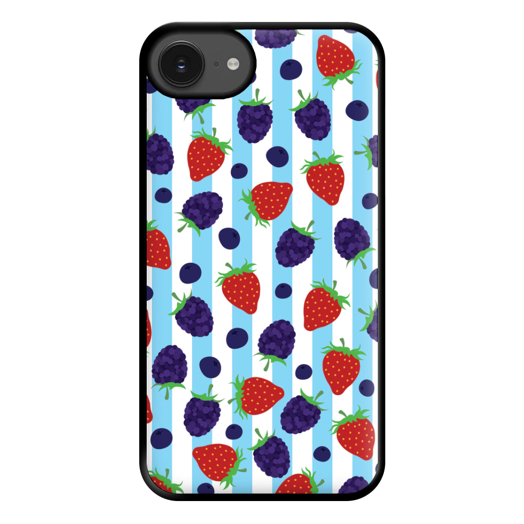 Stripes And Berries Phone Case for iPhone 16e