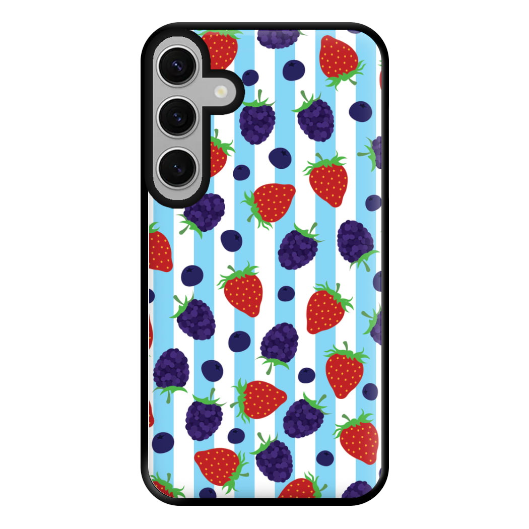 Stripes And Berries Phone Case for Galaxy S24FE