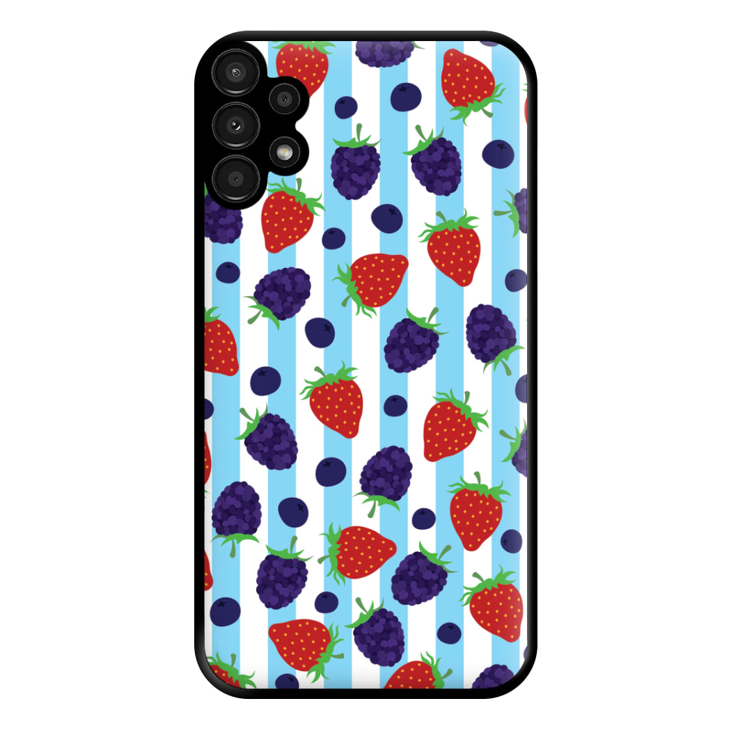 Stripes And Berries Phone Case for Galaxy A13