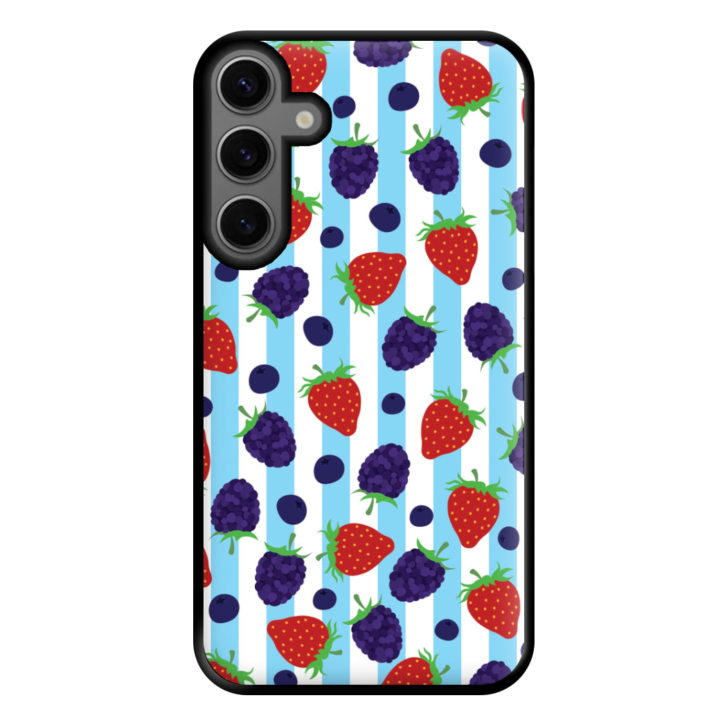 Stripes And Berries Phone Case for Galaxy S23FE