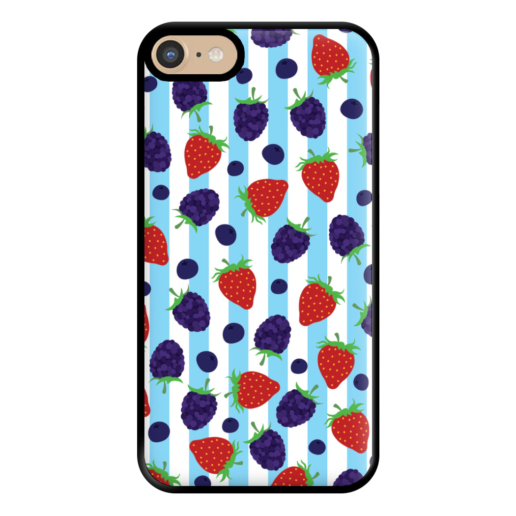 Stripes And Berries Phone Case for iPhone 6 / 7 / 8 / SE