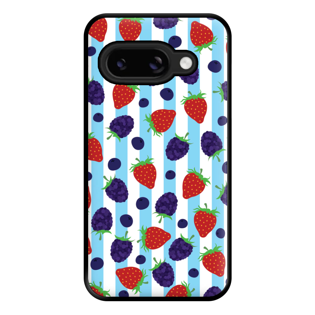Stripes And Berries Phone Case for Google Pixel 8a