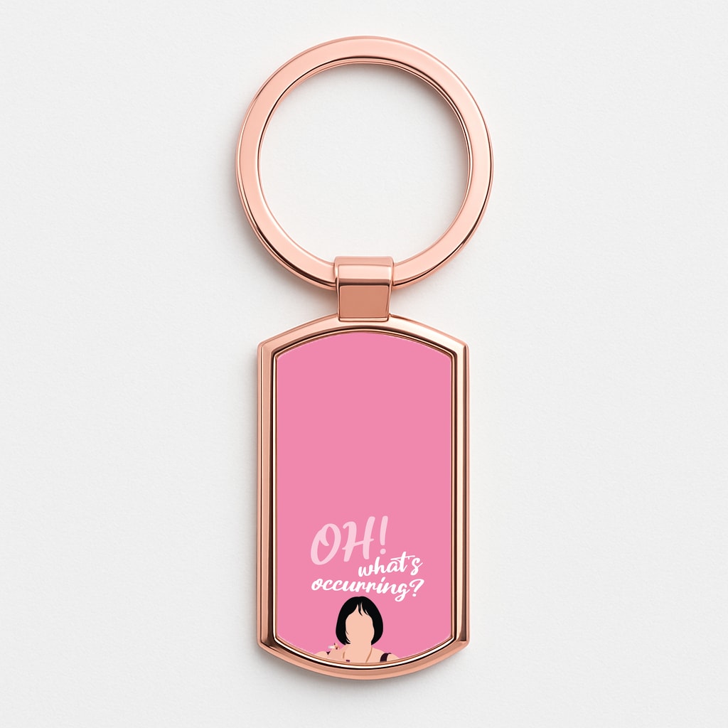 What's Occuring? Rose Gold Keyring