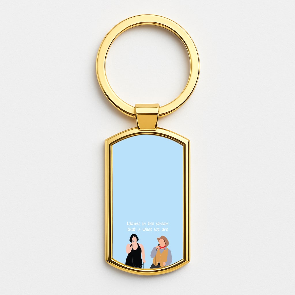 Singing Gold Keyring