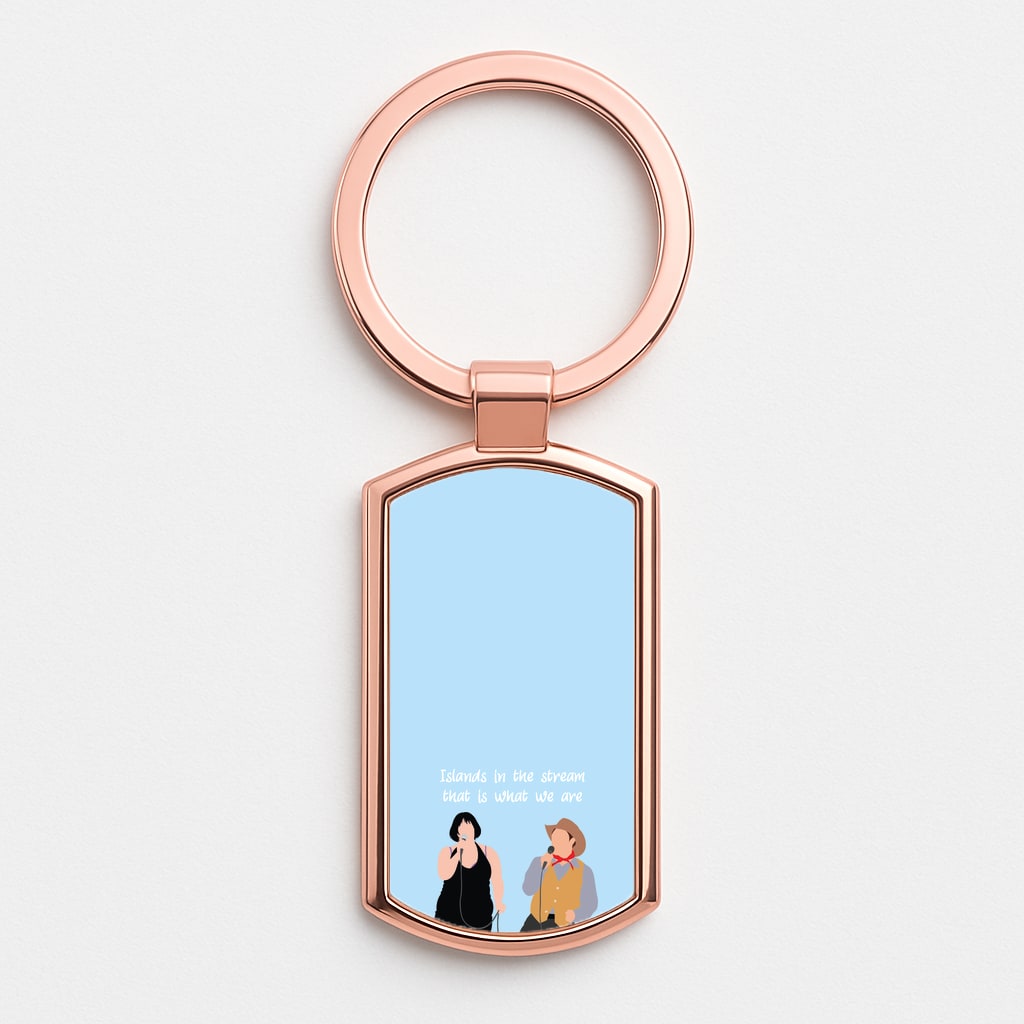 Singing Rose Gold Keyring