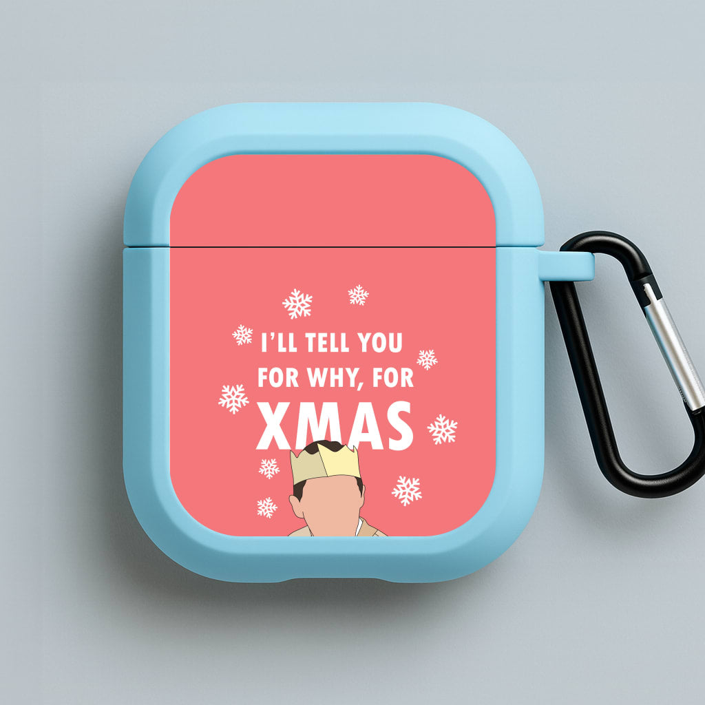 I'll Tell You For Why, For Xmas Blue AirPods Case