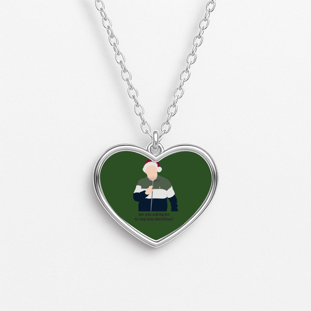 Are You Asking Me To Step Into Christmas - Gavin And Stacey Heart Necklace