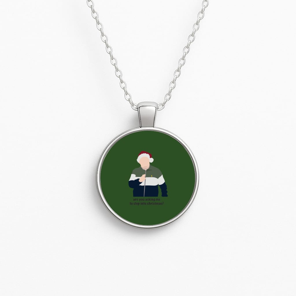 Are You Asking Me To Step Into Christmas - Gavin And Stacey Circle Necklace