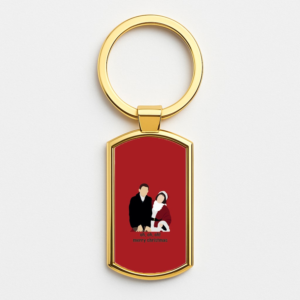 Oh Oh Oh - Gaving And Stacey Gold Keyring