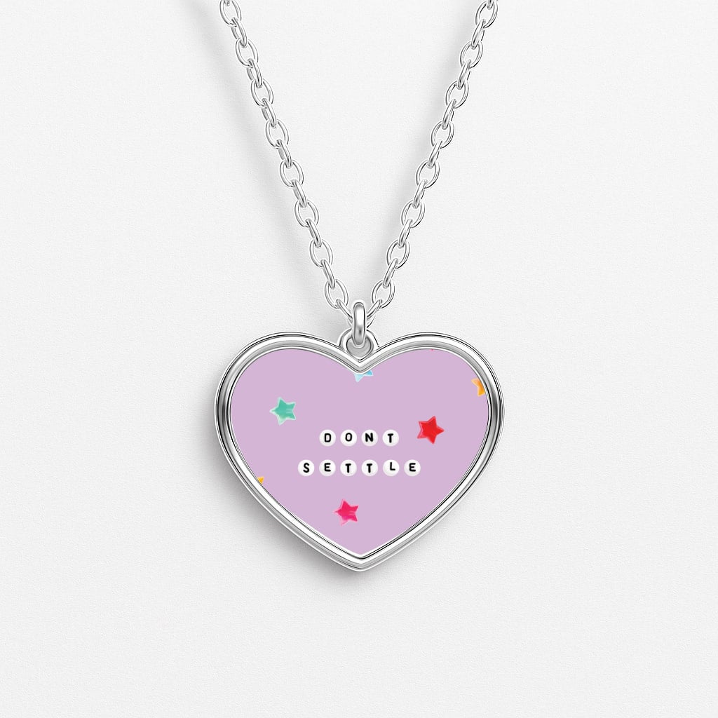 Don't Settle Star Gems Pattern Necklace