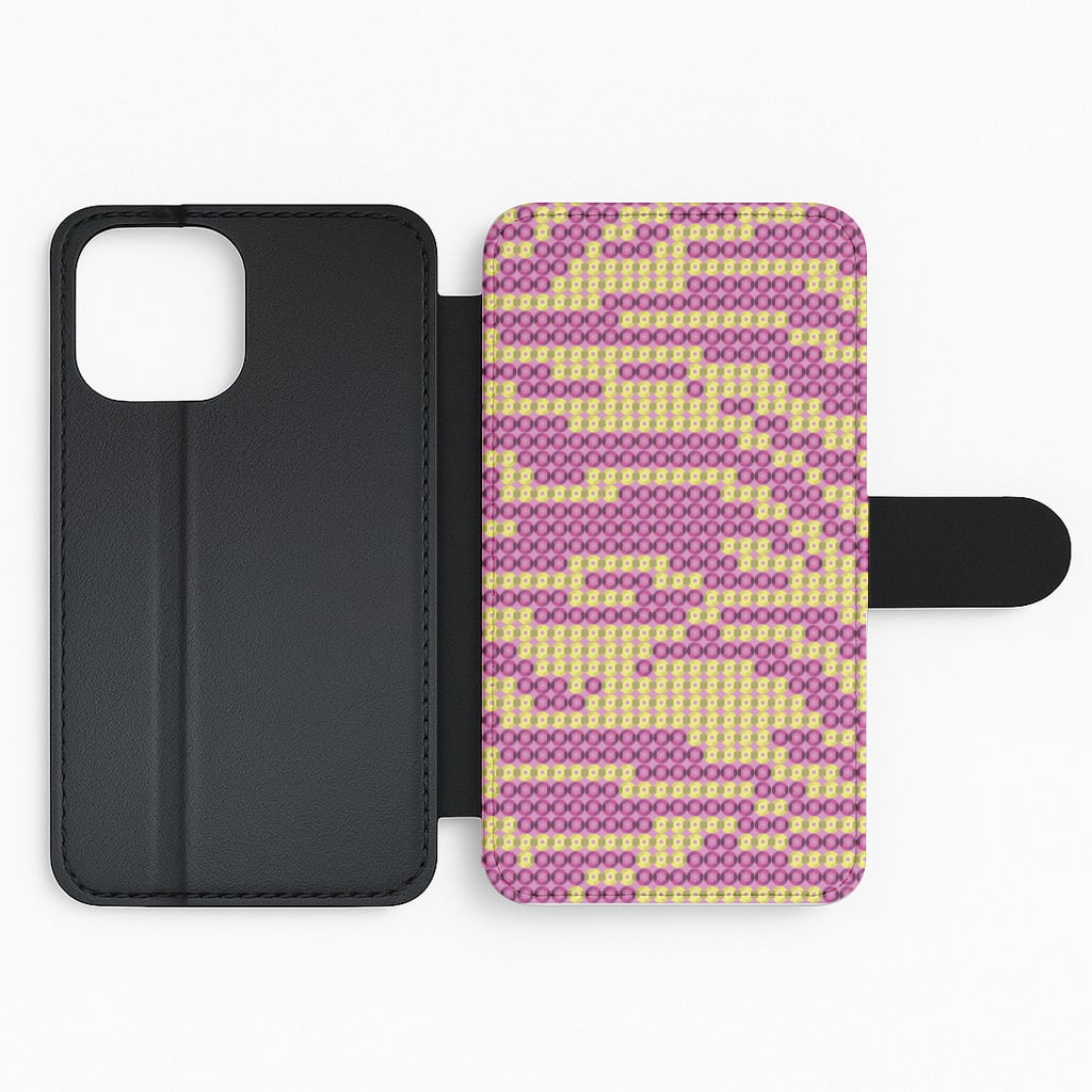 Sequin Tiger Pattern Flip / Wallet Phone Case