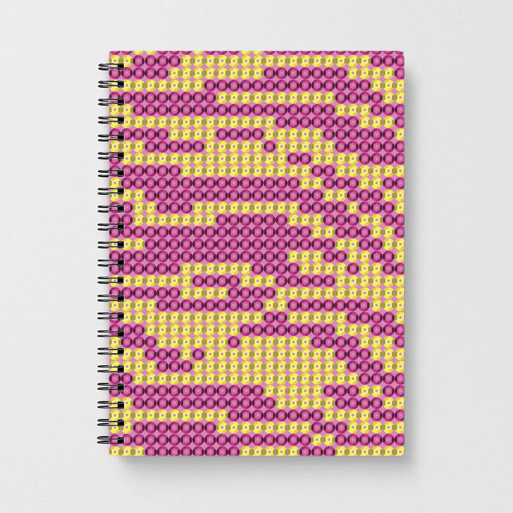 Sequin Tiger Pattern Notebook