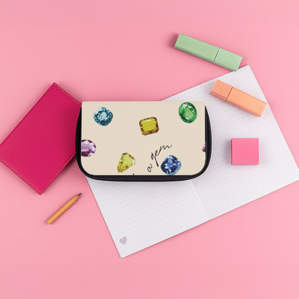 You're A Gem Pattern Pencil Case