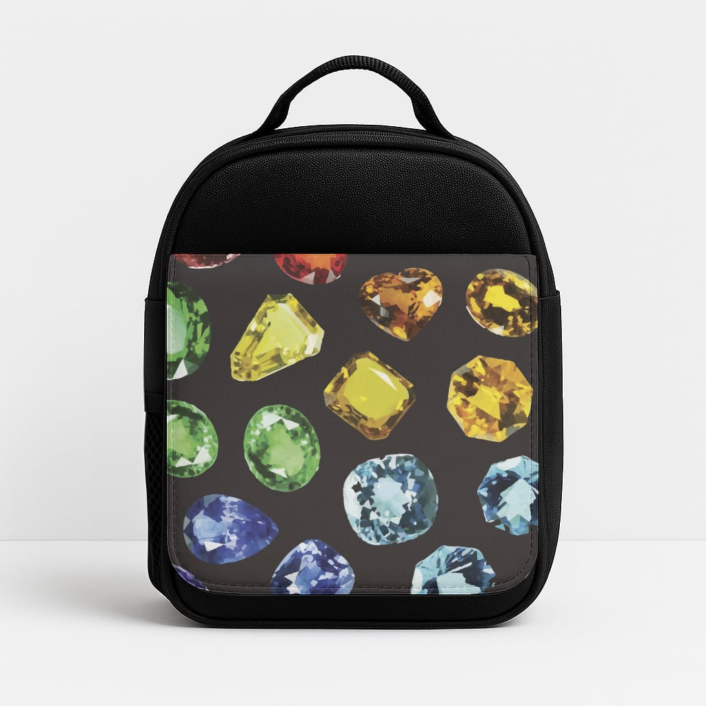 Rainbow Gems Assortment Pattern Lunchbox