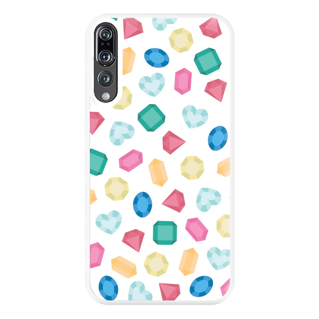 Cartoon Multicoloured Gems Pattern Phone Case for Huawei P20 Pro