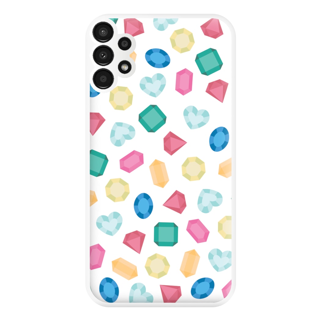 Cartoon Multicoloured Gems Pattern Phone Case for Galaxy A13