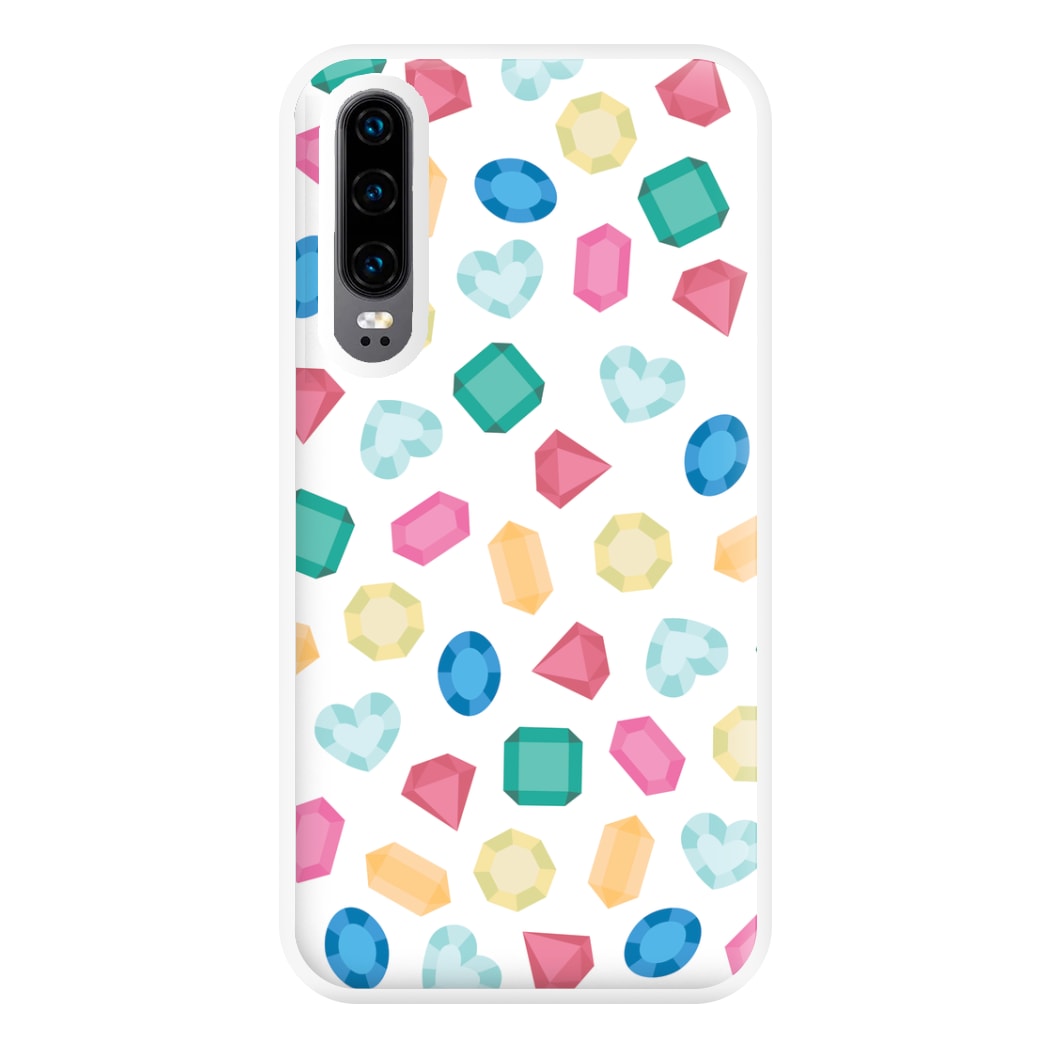 Cartoon Multicoloured Gems Pattern Phone Case for Huawei P30