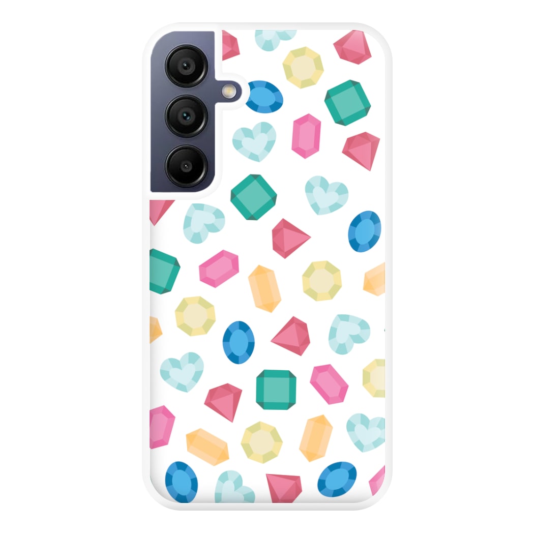 Cartoon Multicoloured Gems Pattern Phone Case for Galaxy A16